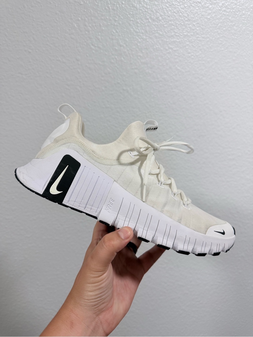 Nike White and cream Metcon